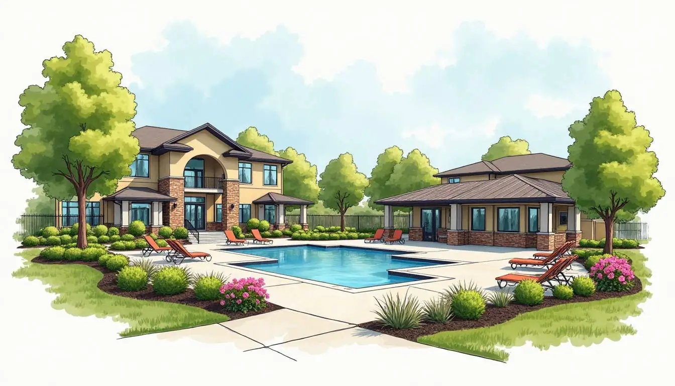A cozy and inviting senior living community